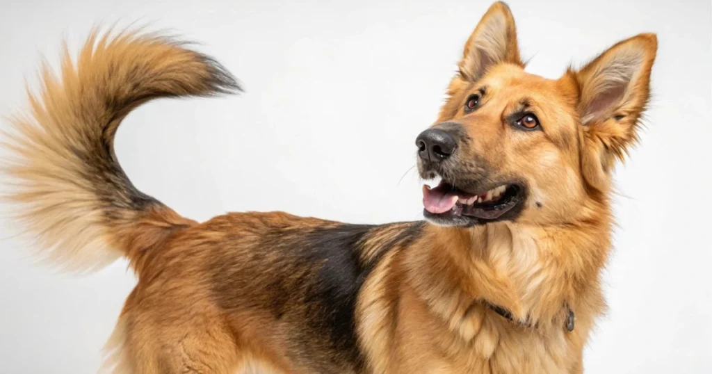 german shepherd and a golden retriever