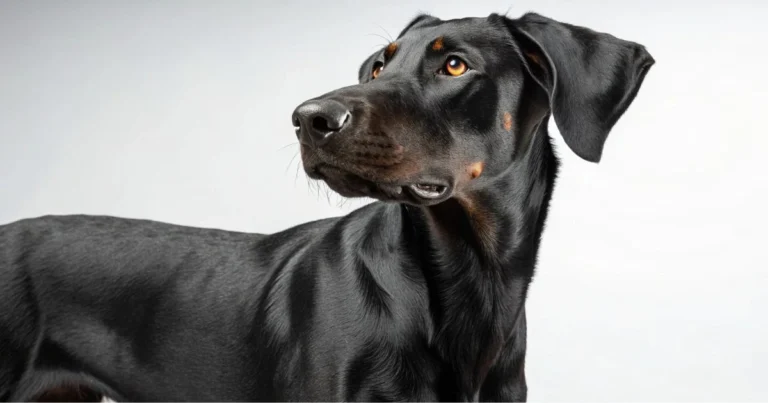 black lab doberman mix