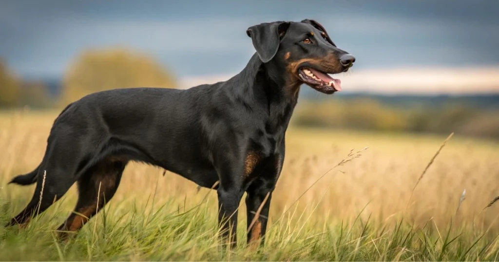 black lab doberman mix