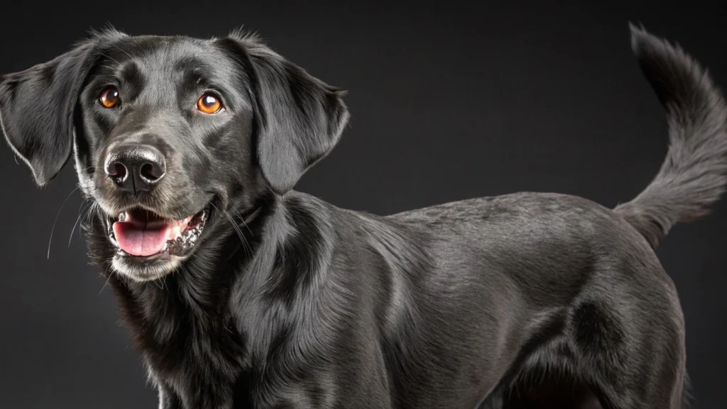 great pyrenees black lab mix