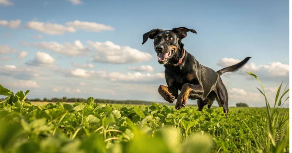 black lab doberman mix