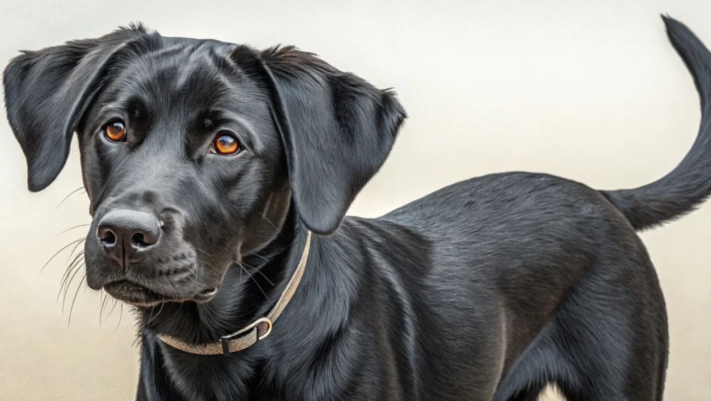 great pyrenees black lab mix