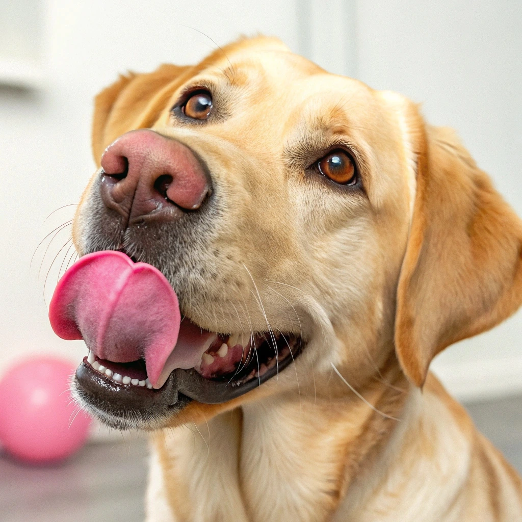 pink nose labrador